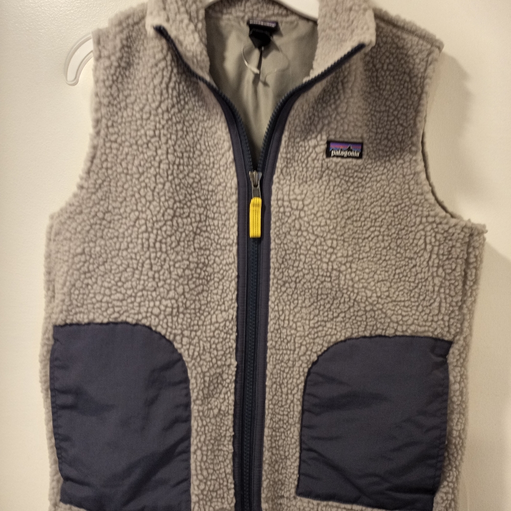 Patagonia Youth Gray Fleece Vest